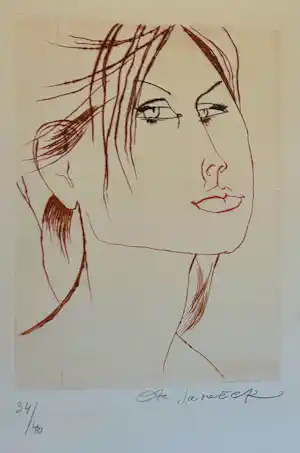 Ota Janecek - Portret van vrouw verkocht voor € 60!
