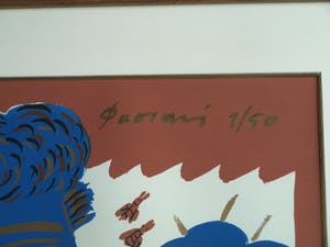 Alexandre Fassianos - Litho, ingelijst , “Mythologische voorstelling” – nr. 1 van 50 ex. kopen? Bied vanaf 100!
