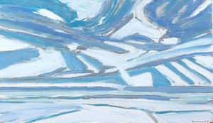 Paul Overhaus - Acryl op board, Wolken - Ingelijst kopen? Bied vanaf 70!