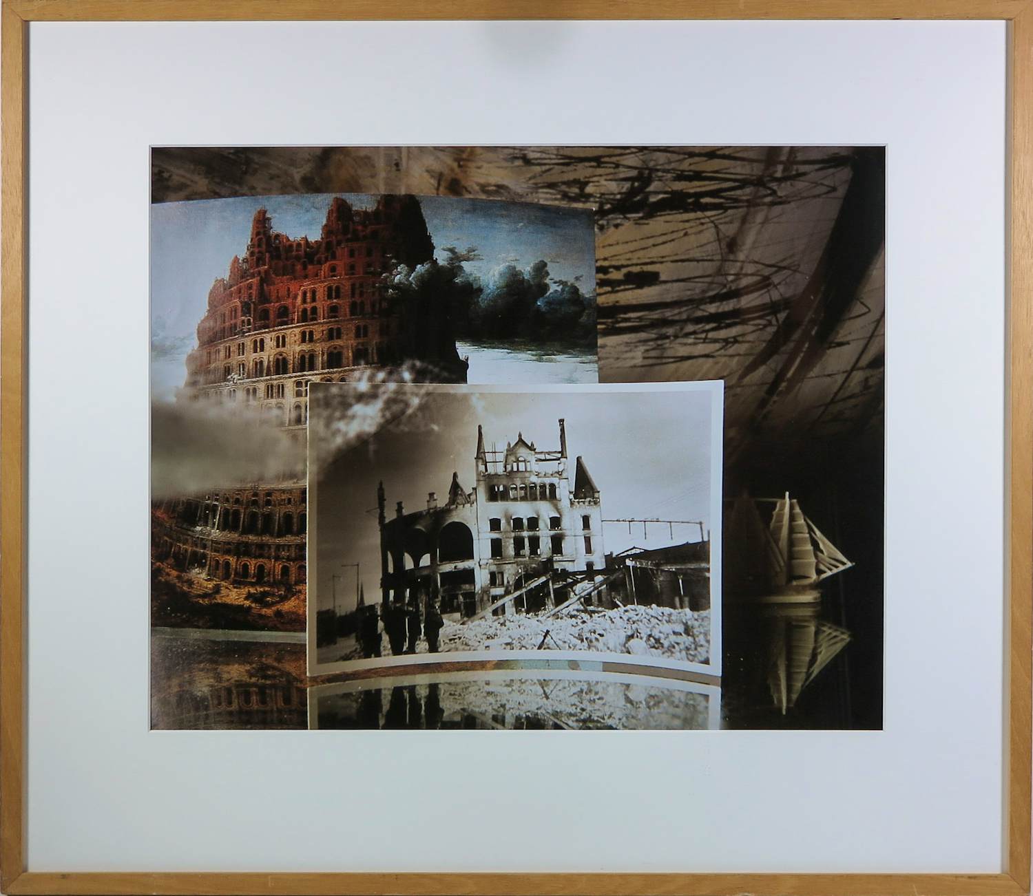 Rommert Boonstra - Fotocollage op papier, Zonder titiel - ingelijst kopen? Bied vanaf 45!