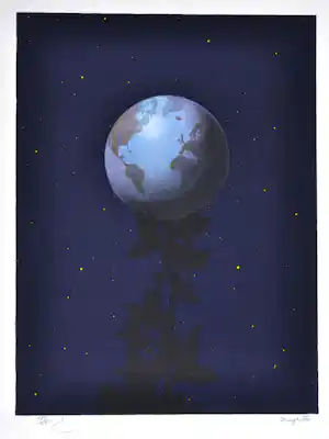 Rene Magritte - (naar) Le grand style (1951) , Lithografie, 60x45 cm verkocht voor € 490!