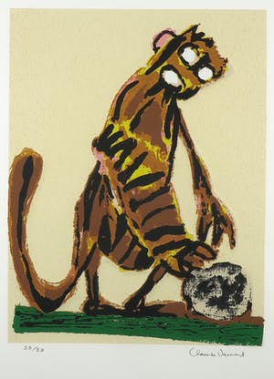 Claude Venard - Terragravure op geschept papier, Zonder titel - Ingelijst kopen? Bied vanaf 1!