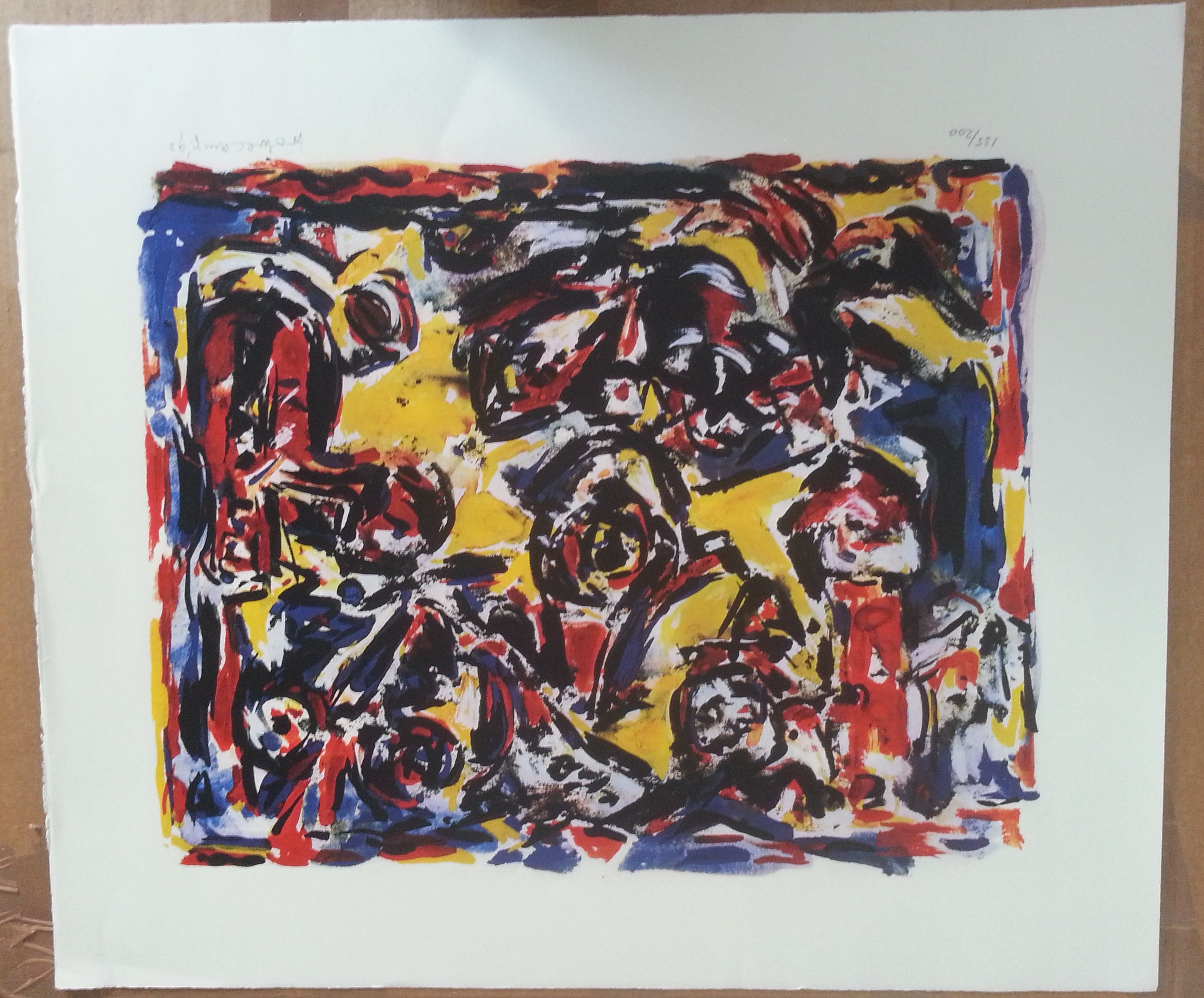 Theo Wolvecamp - Compositie ll - gesigneerde zeefdruk - oplage 200 ex. - 1990 kopen? Bied vanaf 139!