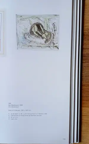 Co Westerik - Ingelijste kleurenlitho: "Am Waldrand" - 1995 (nette lijst!) kopen? Bied vanaf 225!