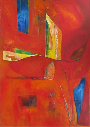 Rik Berkhout - Olieverf op doek, De vogel (Zeer groot) kopen? Bied vanaf 150!