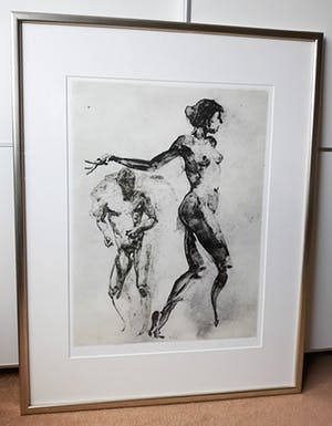 Eric Fischl - Dancers, ets (prachtig ingelijst) kopen? Bied vanaf 695!