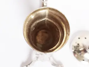 Magnus Aase zoutstrooier sterling zilver Viking design Noorwegen. Gekeurd. kopen? Bied vanaf 85!