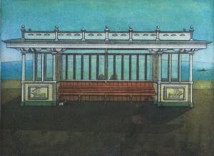 Rob Clous - Uitzicht op Zee II | Kleuren ets (V/X) - ingelijst kopen? Bied vanaf 45!