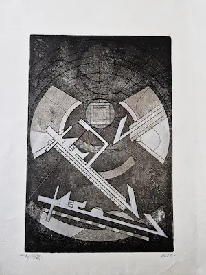 Frits van Geer - drie unieke exemplaren (ets en aquatint en litho) versch. formaten - gesigneerd kopen? Bied vanaf 38!