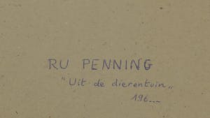 Rudolf Ernst Penning - Aquarel, Uit de dierentuin - Ingelijst kopen? Bied vanaf 35!