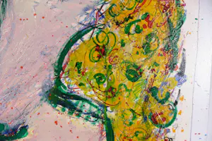 Kees Salentijn - Olieverf, krijt en potlood op doek, Esmeralda kopen? Bied vanaf 1000!