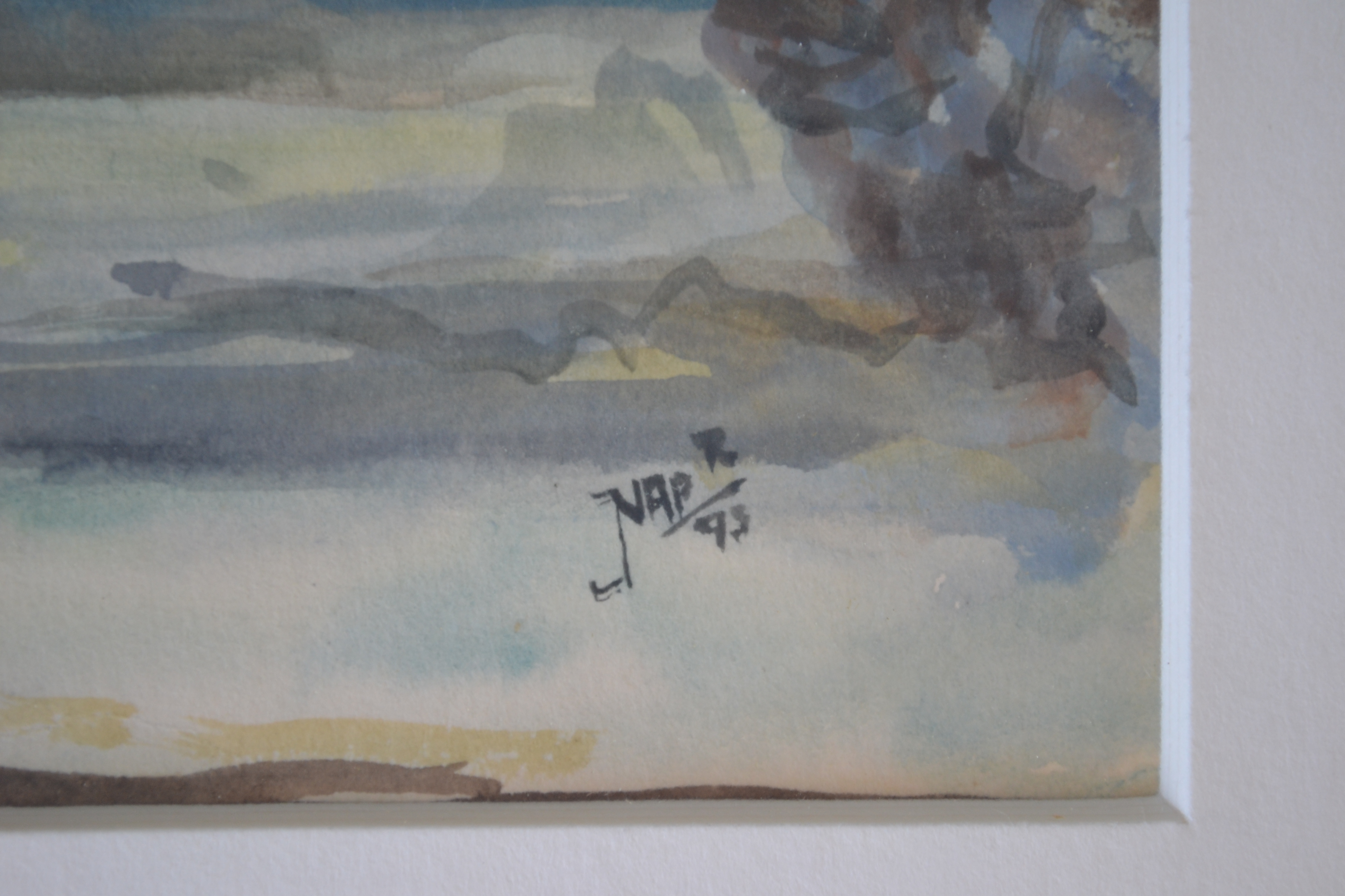Niet of onleesbaar gesigneerd - Hollandse school (20ste eeuw) - Landschap met zandpad - Aquarel kopen? Bied vanaf 1!