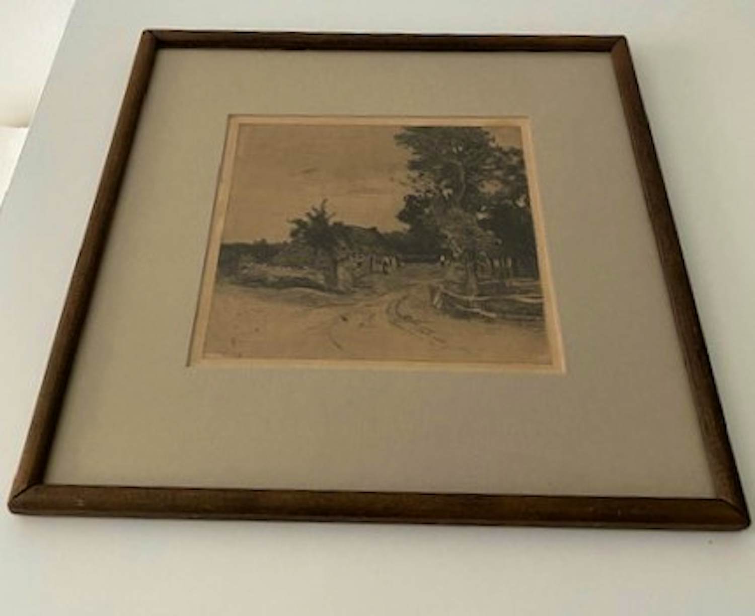 Philip Zilcken - Ets naar Anton Mauve; boerderij in landschap 1900 kopen? Bied vanaf 33!