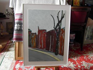 Paul Overhaus - "Stadsgezicht met boom" kopen? Bied vanaf 60!