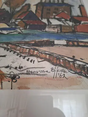 Hans van Efferen - Industrieel landschap kopen? Bied vanaf 125!