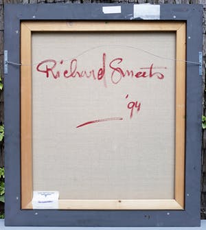 Richard Smeets - Abstract landschap, olieverf op doek (prachtig ingelijst) kopen? Bied vanaf 795!