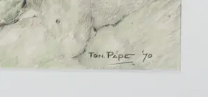 Ton Pape - Potloodtekening, Natuurlijke vormen kopen? Bied vanaf 1!