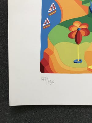 Louis Gans - 3 x Zeefdruk kopen? Bied vanaf 90!