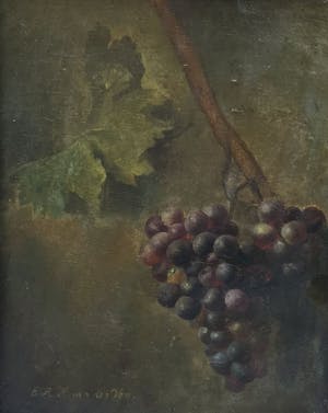Emmanuel Adrianus Henricus van der Ven - C4806-1, Stilleven met druiventros kopen? Bied vanaf 100!