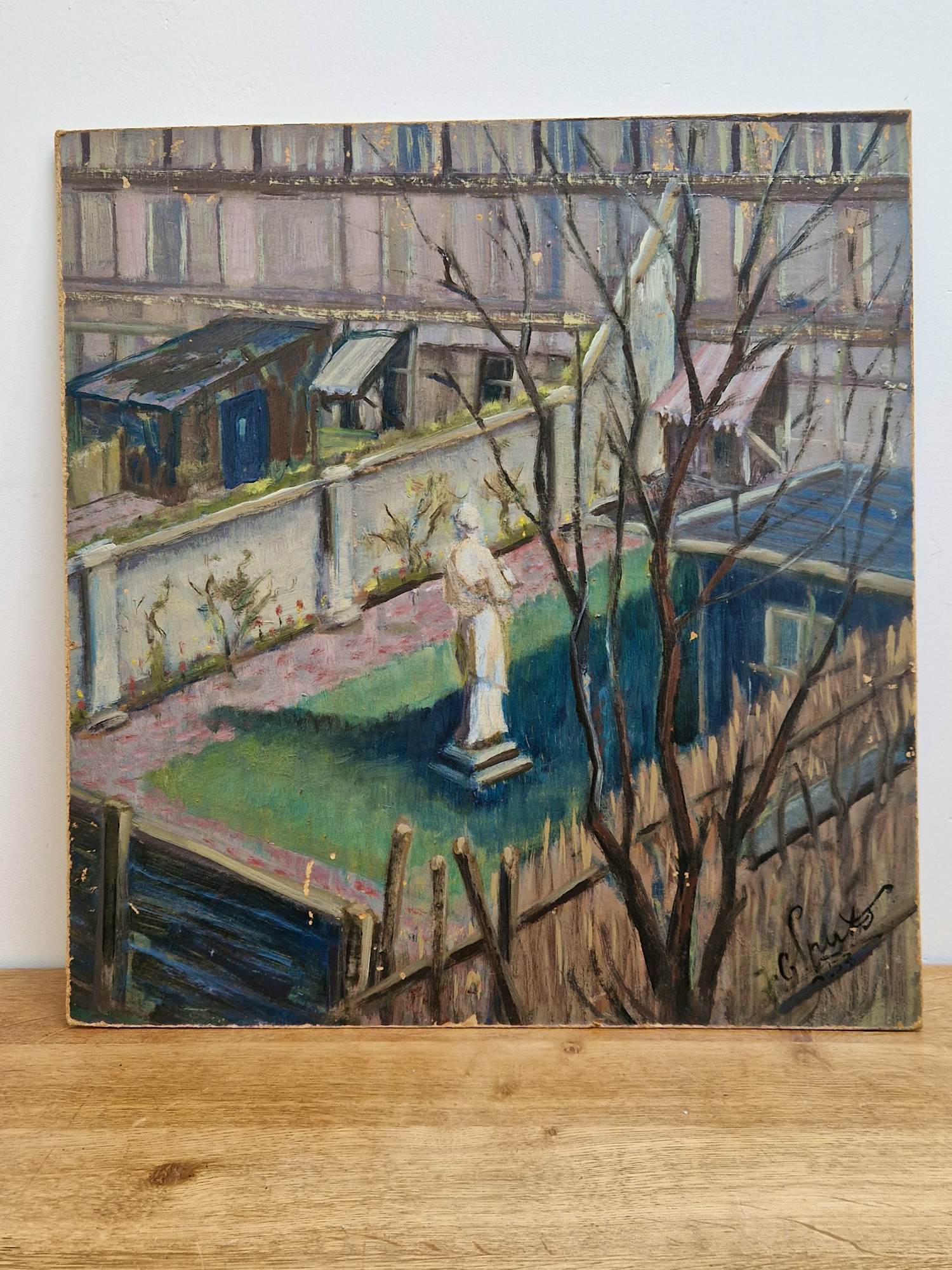 Jan Gerard Smits - Tuin met beeld kopen? Bied vanaf 150!