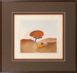 Bruno Delvigne - Aquarel, Landschap kopen? Bied vanaf 1!