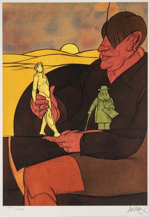 Valerio Adami - Statuette verkocht voor € 69!