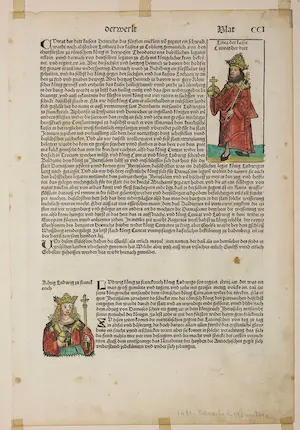 Michael Wolgemut - Wiegendruk en houtsnede, Das sechst alter / Pagina uit de Kroniek van Neurenberg kopen? Bied vanaf 80!