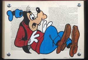 Jan Bollaert - Gemengde techniek op papier, Antropobiologie - Ingelijst kopen? Bied vanaf 1!