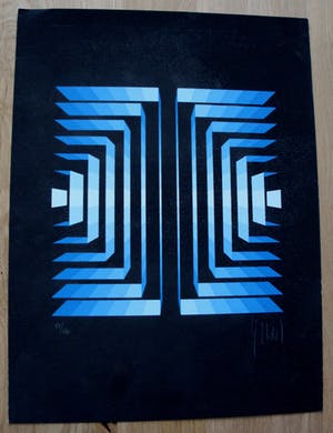 Jean Pierre Yvaral - Zeefdruk: Abstract kopen? Bied vanaf 50!