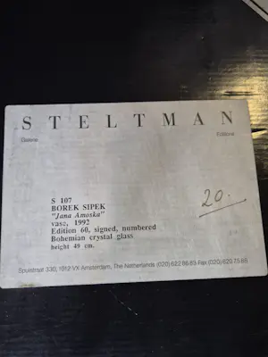 Borek Sipek - Jana Amoska nr 20/60 kopen? Bied vanaf 850!