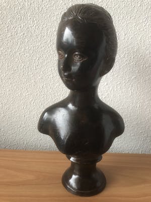 Brons (Onbekend) - Prachtige buste op voetje kopen? Bied vanaf 35!