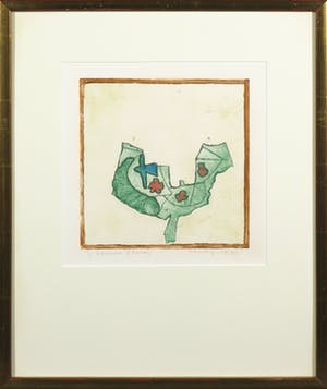 Jan Montyn - Ets en aquatint, Hamamélis - Ingelijst kopen? Bied vanaf 60!