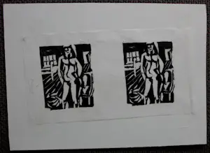 Henk Huig - Houtsnede kopen? Bied vanaf 39!