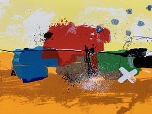 Theo Koster - kleurenzeefdruk - 'Connection' - 2000 kopen? Bied vanaf 50!