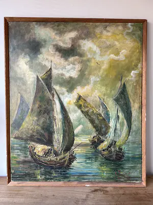 Niet of onleesbaar gesigneerd - Vissersboten kopen? Bied vanaf 1!