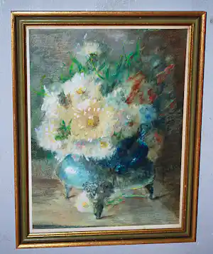 Alida van Houten - stilleven - pastel met aquarel verkauft für € 50!