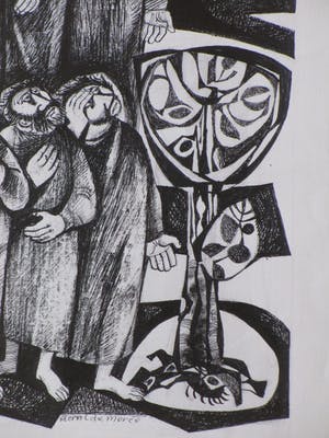 Gerrit de Moree - Hemelvaart - Tekening kopen? Bied vanaf 1!