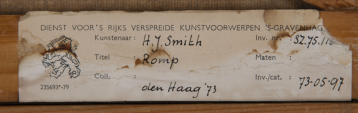 Haye Smith - Romp - olieverf op doek - gesigneerd - BKR Den Haag kopen? Bied vanaf 10!