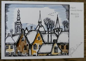 Toon Tieland - met de hand ingekleurde litho - 1980 kopen? Bied vanaf 45!