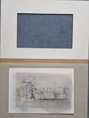 Dirkje Kuik - 1982 - gewassen inkt /aquarel tekening "paleis Lodewijk Napoleon Utrecht" gesign kopen? Bied vanaf 82!