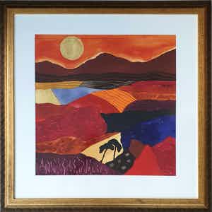 Ronald Boonacker - Aquarel - "Italiaans landschap" - Unica verkocht voor € 125!