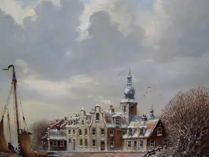 Franciscus Leonardus Corsius - Oud Hollands havengezicht. kopen? Bied vanaf 250!