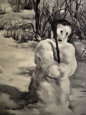 Aart van Dobbenburgh - Grafisch Realisme - Beperkte Oplage (50) - Litho "de Sneeuwman" gesigneerd kopen? Bied vanaf 10!