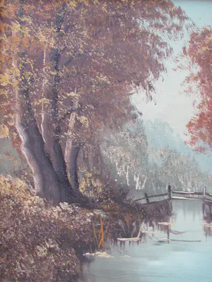 Jan Verheul - landschap met water en bomen kopen? Bied vanaf 50!