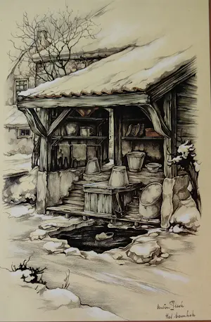 Anton Pieck - 36 tekeningen en een ophang lijst kopen? Bied vanaf 25!