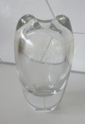 Floris Meydam - voor Royal Leerdam - Dubbelwandig blank glazen vaasje kopen? Bied vanaf 15!