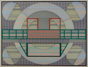 Ronald Rozendaal - Pentekening, De kleurengalerie nr. 7 - Ingelijst kopen? Bied vanaf 40!
