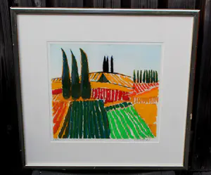 Jan Cremer - Ingelijste ets/aquatint: Toscana II - 1998 kopen? Bied vanaf 399!