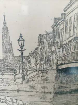 Hendrik Henrichs - Stadsgezicht Delft kopen? Bied vanaf 20!