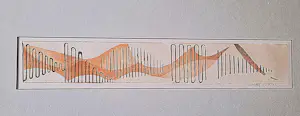 Theo Beerendonk - TWEE (2) unieke 1970 abstracte reliëfdrukken - compositie in rood - gesigneerd kaufen? Bieten Sie von 84!
